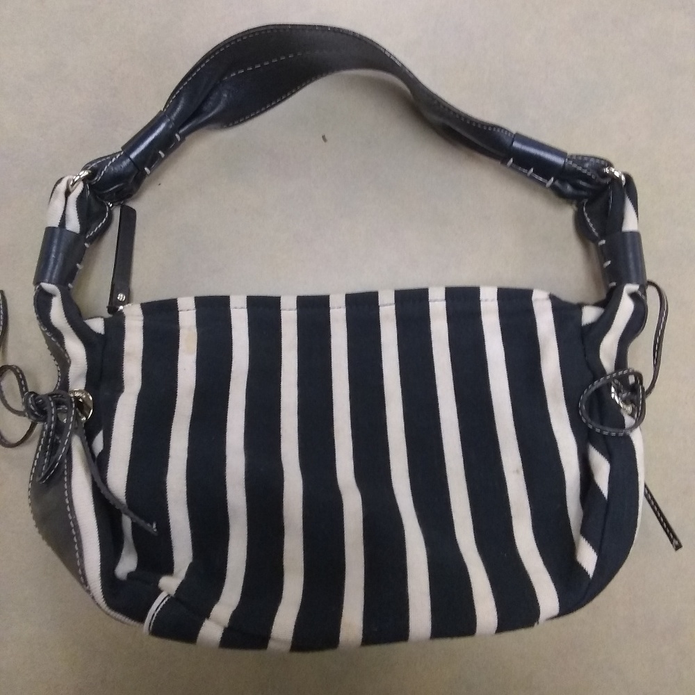 Kate Spade black and cream hobo shoulder bag - Picture 2 of 8